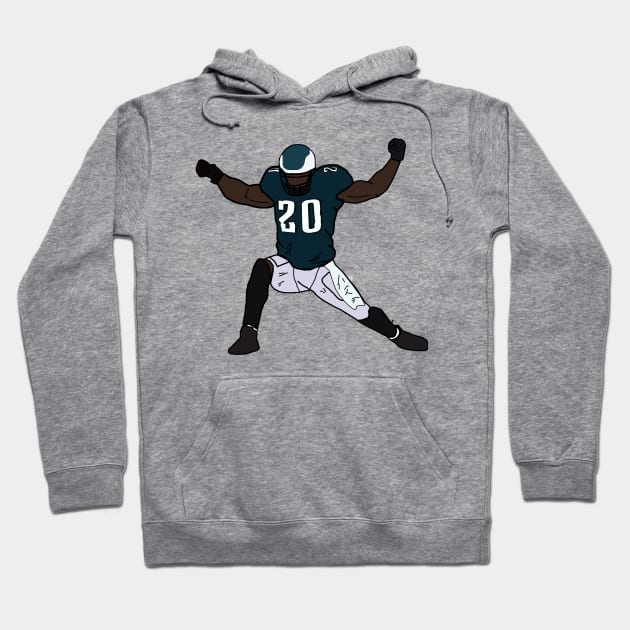 Brian Dawkins Celebration - Philadelphia Eagles Hoodie by xavierjfong